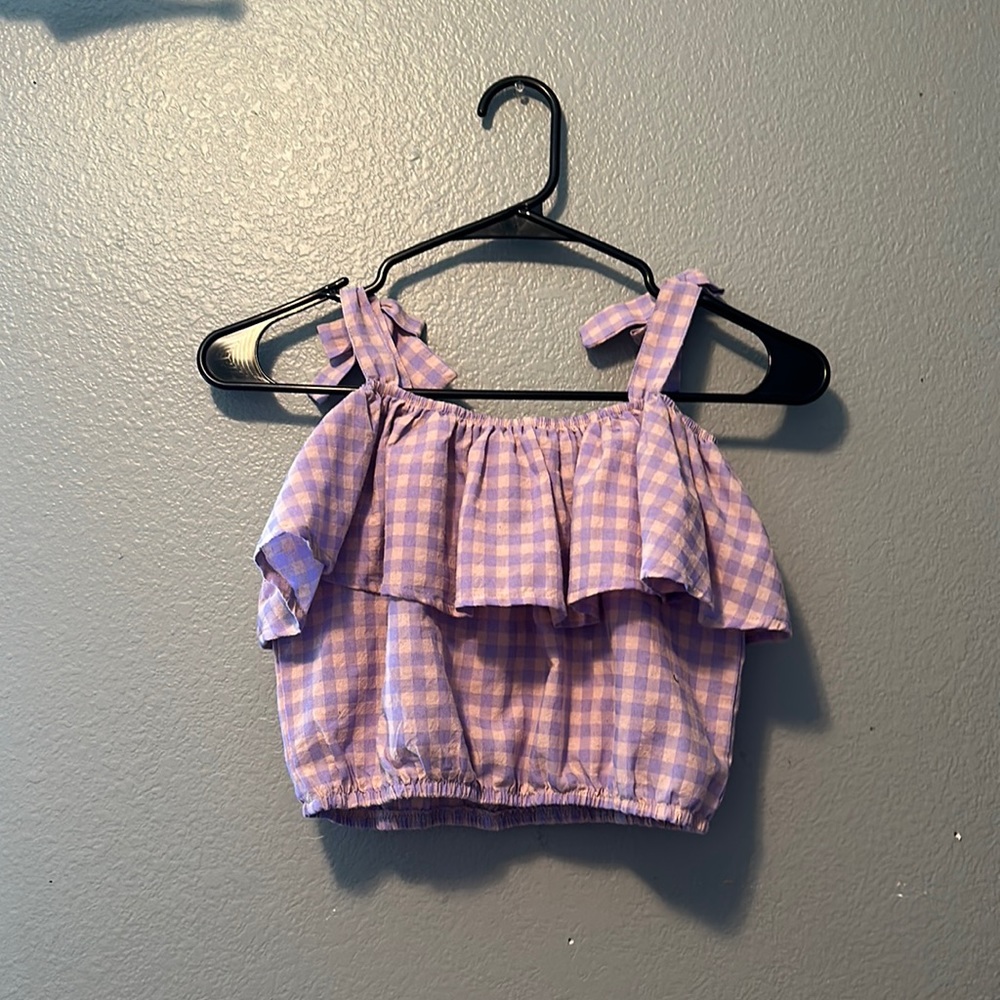 Purple plaid 2 peice